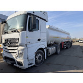 Транспортний засіб вантажний, марка: MERCEDES-BENZ, модель: ACTROS 1851, рік виробництва:2013, VIN: WDB9634031L751673, н/з:KA7146HO, колір: білий; напівпричіп марка: SINAN TANKER, модель: SNTYS, рік виробництва:2022, VIN:NP9SNTYSBNW225122, н/з:AA9078XF
