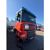 Транспортний засіб вантажний - сідловий тягач, марка ТЗ: DAF, модель ТЗ: FT XF 105.410, категорія ТЗ: вантажний, рік виробництва ТЗ: 2011, VIN: XLRTE47MS0E906266, номер шасі: XLRTE47MS0E906266, номерний знак: KA7256IB, колір ТЗ: червоний